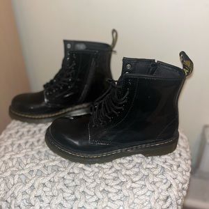 Kids Black Boots Dr. Martens